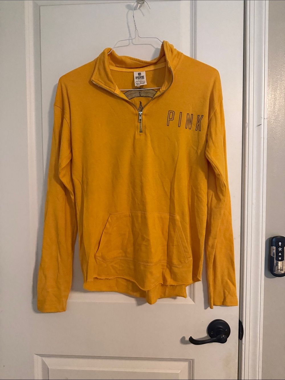PINK Victoria's Secret Steelers Quarter-Zip Pullover Sweatshirt